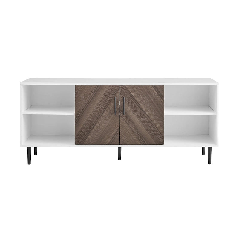 Meuble TV moderne effet livre ouvert de 58 pouces
