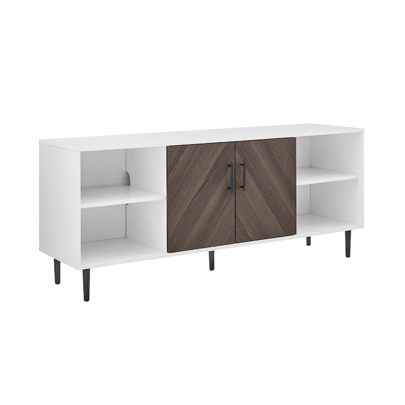 Meuble TV moderne effet livre ouvert de 58 pouces