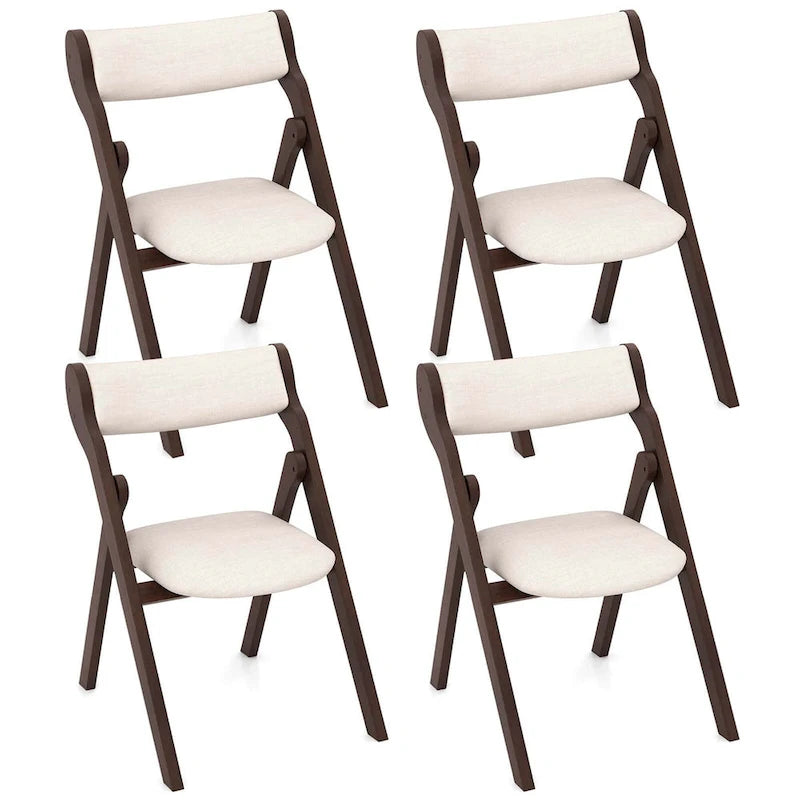 Chaises pliantes avec dossier et assise rembourrés confortables