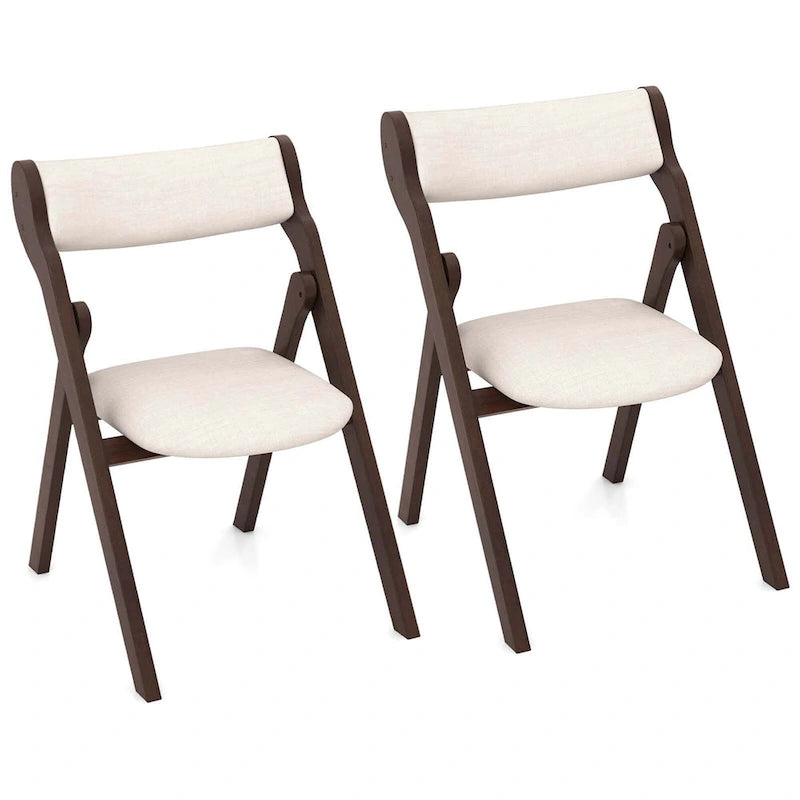 Chaises pliantes avec dossier et assise rembourrés confortables