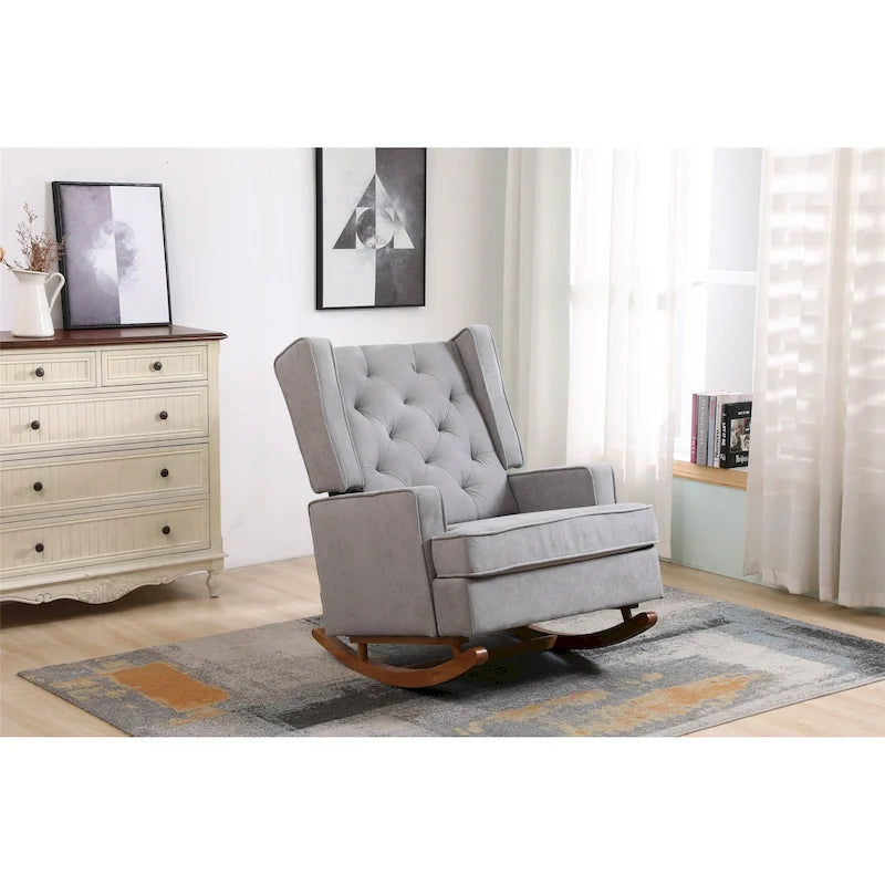 Fauteuil à bascule confortable pour salon, fauteuil décoratif