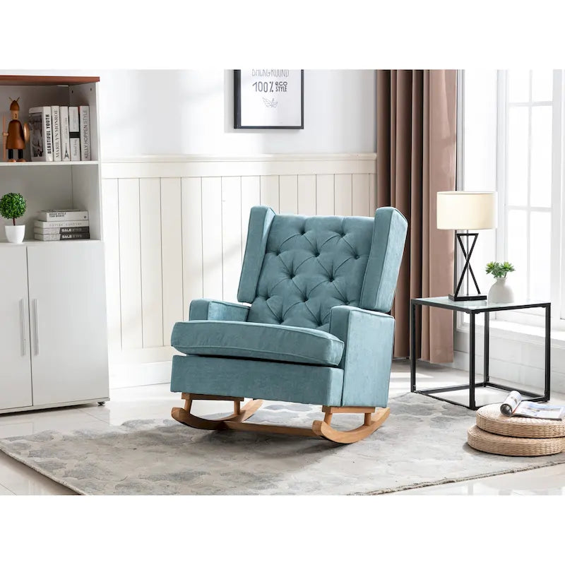 Fauteuil à bascule confortable pour salon, fauteuil décoratif