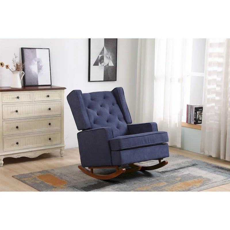 Fauteuil à bascule confortable pour salon, fauteuil décoratif