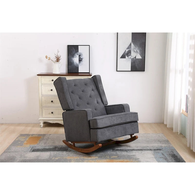 Fauteuil à bascule confortable pour salon, fauteuil décoratif