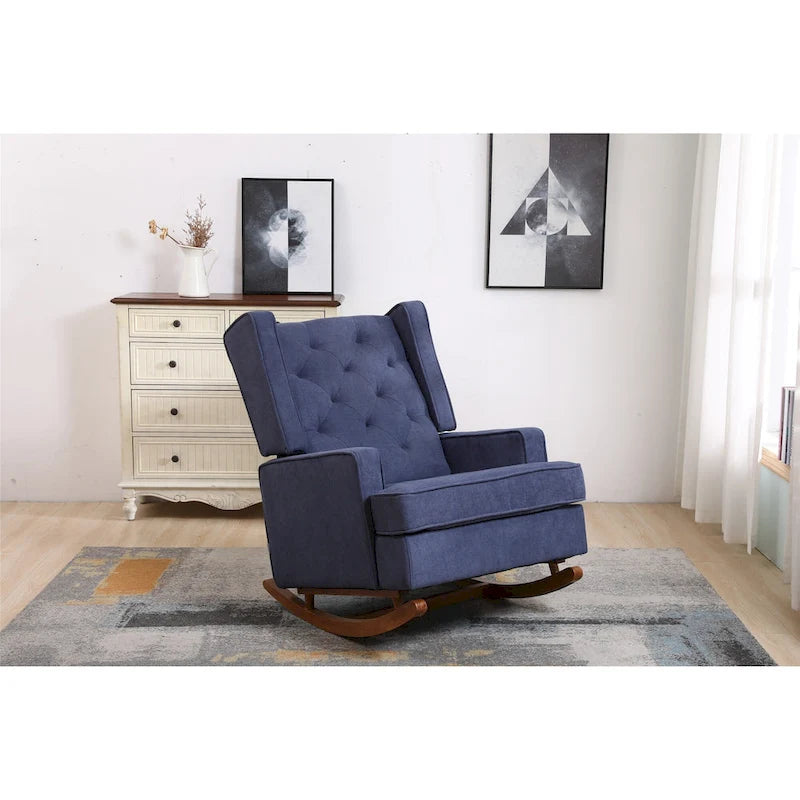 Fauteuil à bascule confortable pour salon, fauteuil décoratif