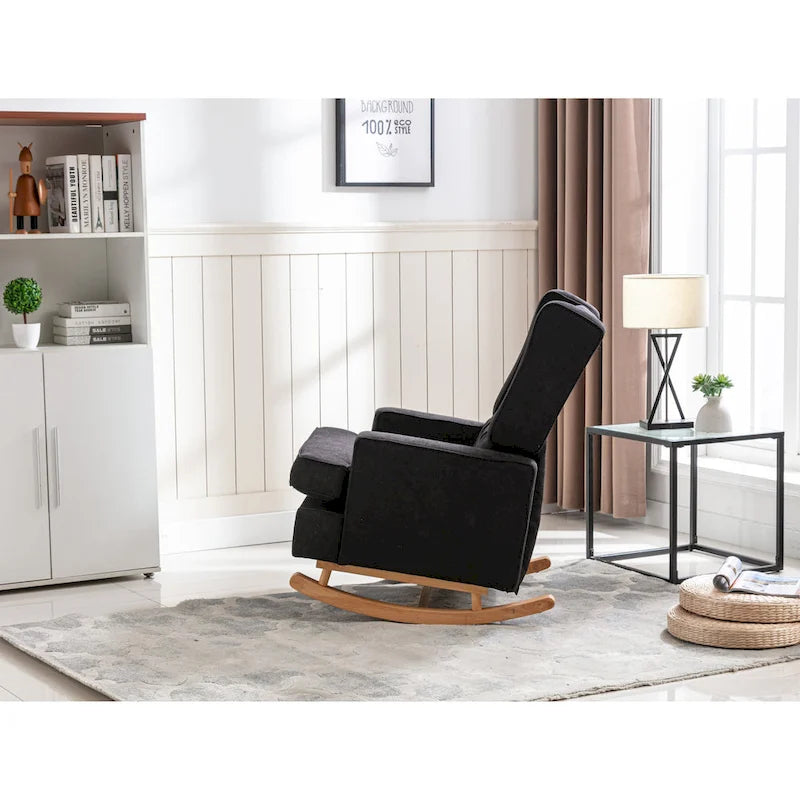 Fauteuil à bascule confortable pour salon, fauteuil décoratif