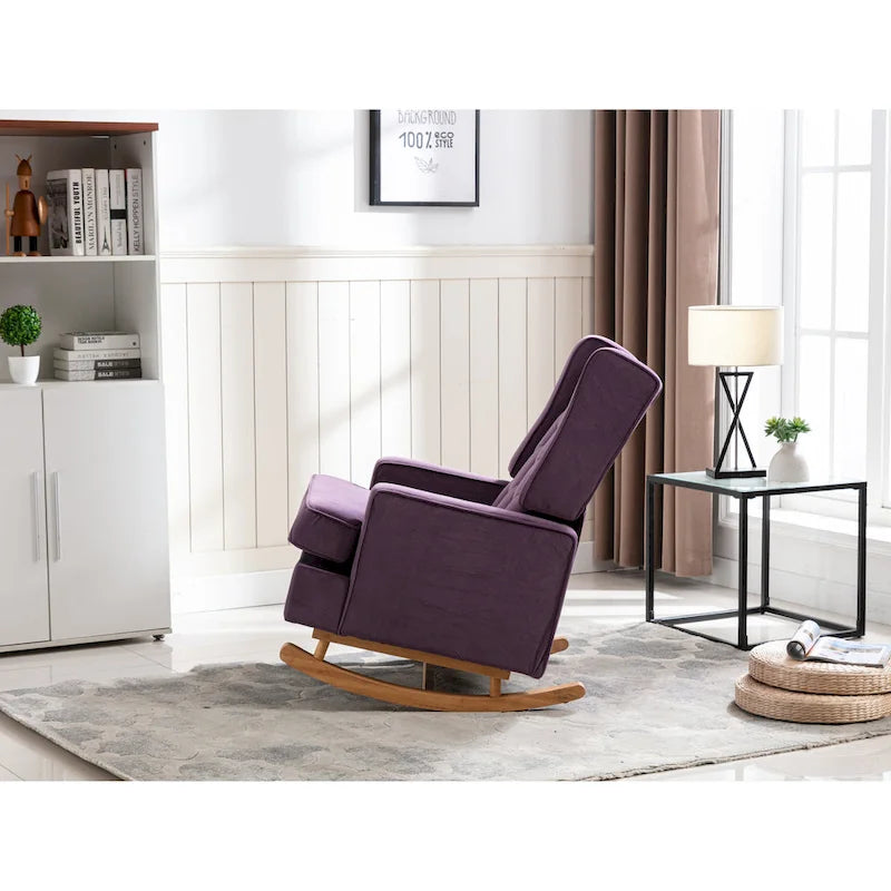 Fauteuil à bascule confortable pour salon, fauteuil décoratif