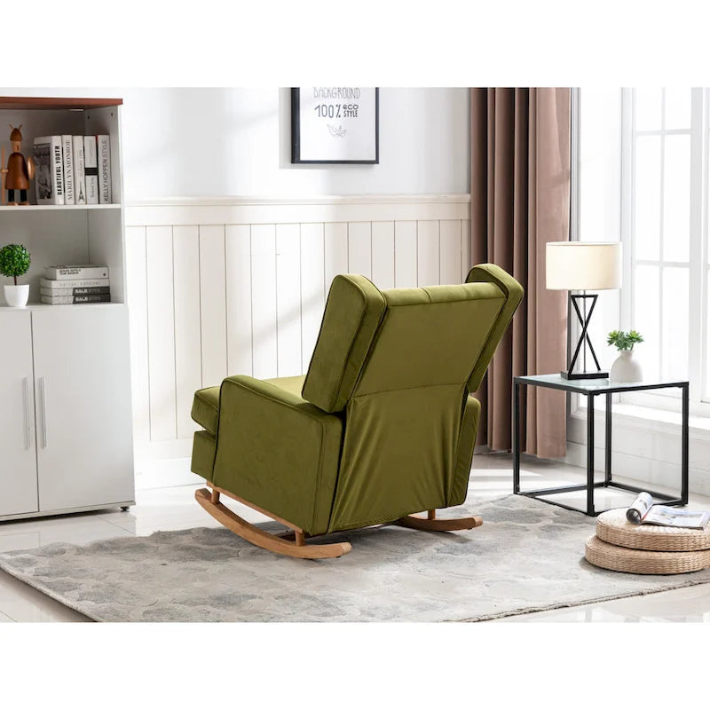 Fauteuil à bascule confortable pour salon, fauteuil décoratif