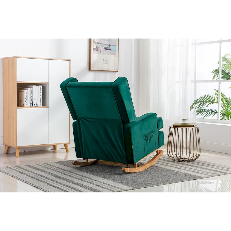 Fauteuil à bascule confortable pour salon, fauteuil décoratif