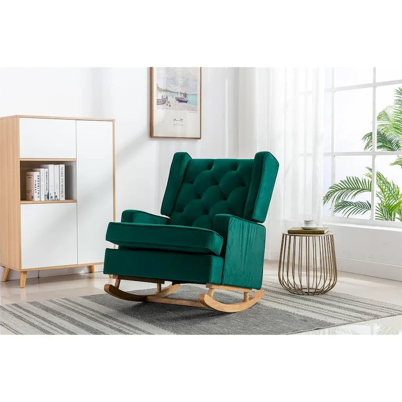 Fauteuil à bascule confortable pour salon, fauteuil décoratif