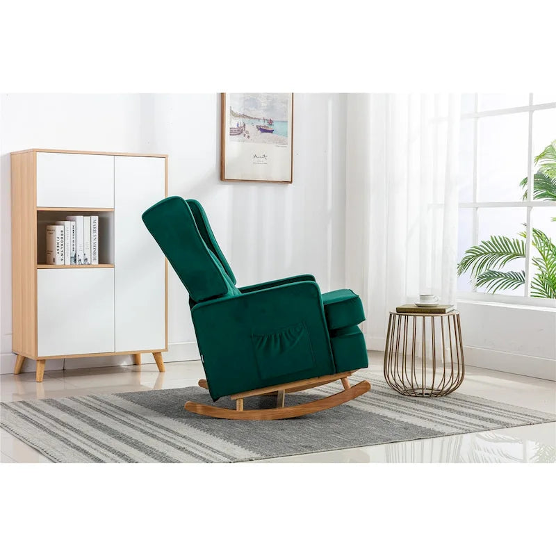 Fauteuil à bascule confortable pour salon, fauteuil décoratif