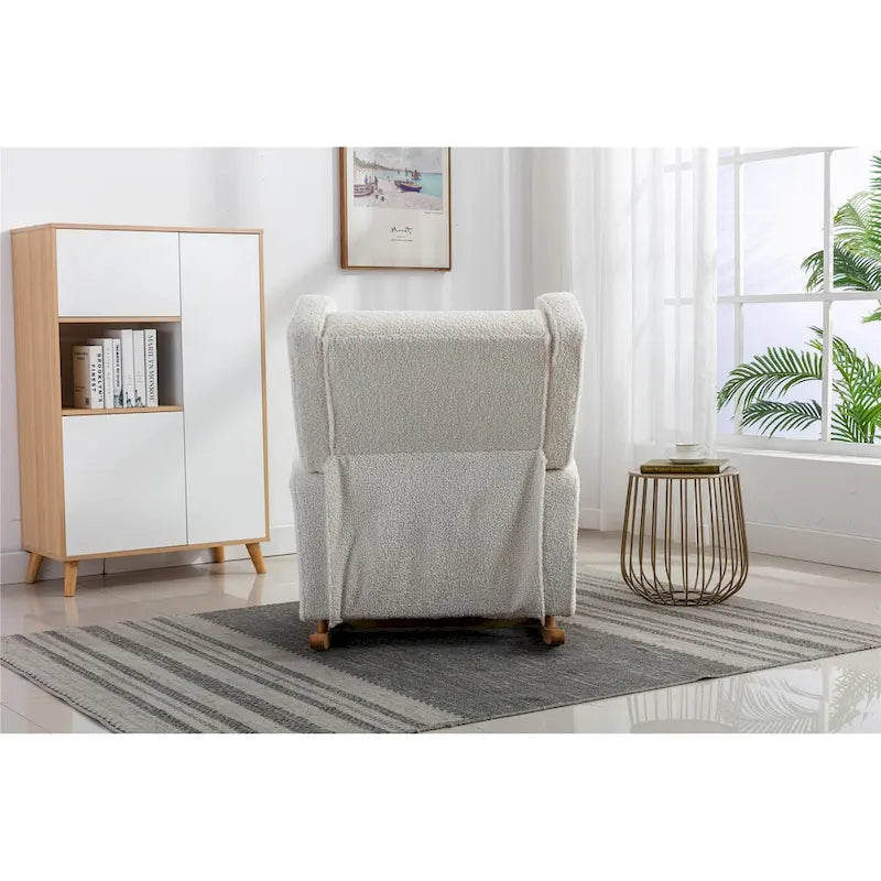 Fauteuil à bascule confortable pour salon, fauteuil décoratif