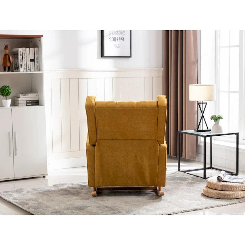 Fauteuil à bascule confortable pour salon, fauteuil décoratif