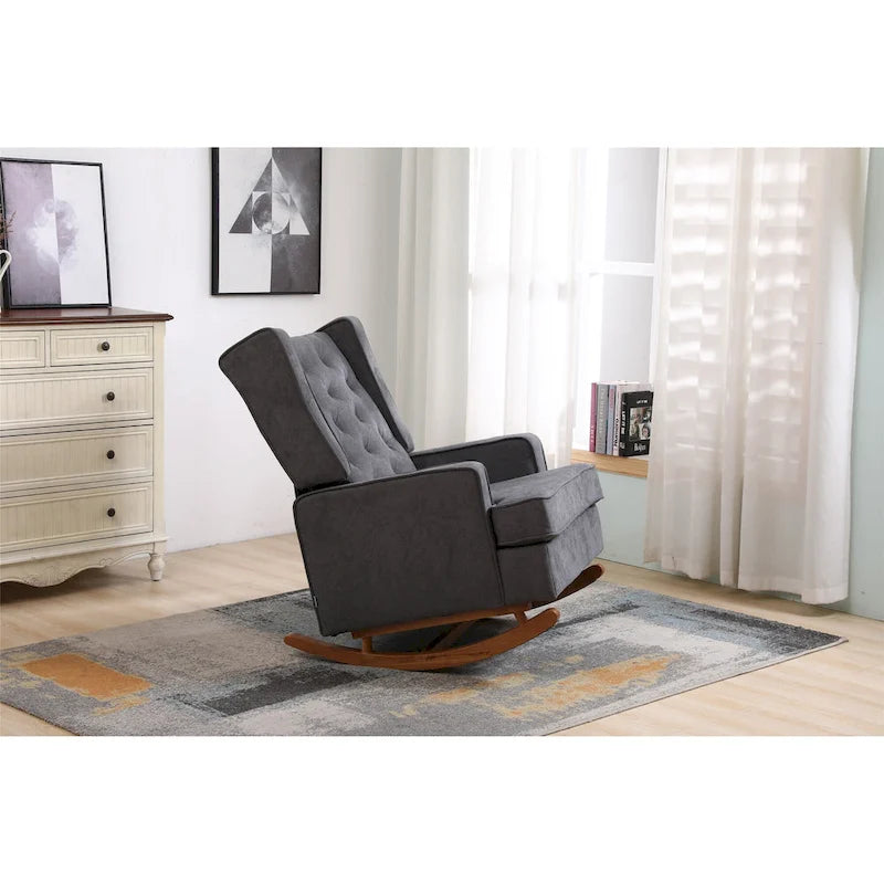 Fauteuil à bascule confortable pour salon, fauteuil décoratif