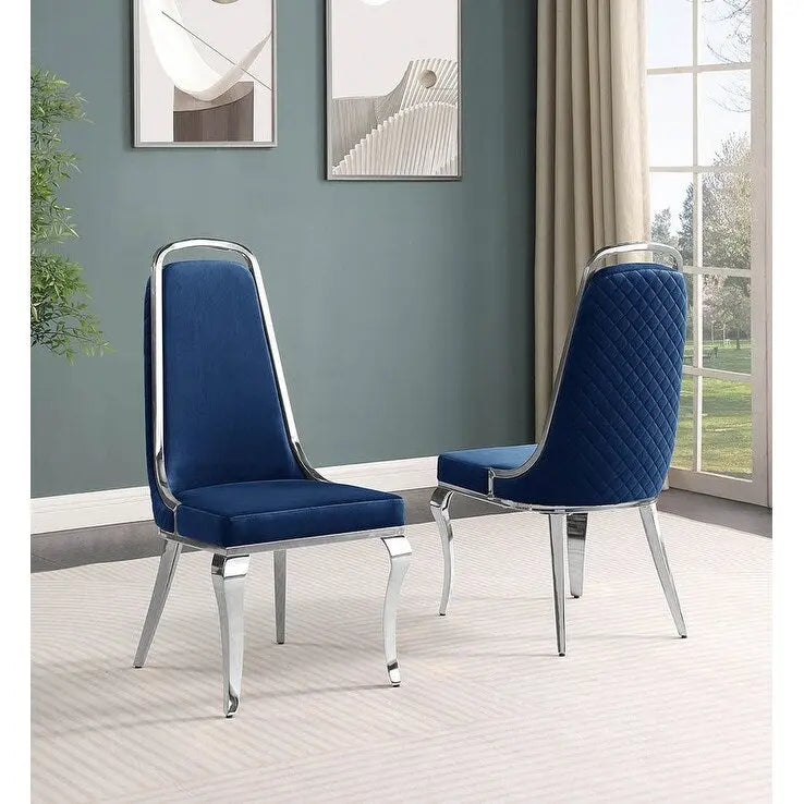 Chaises d'appoint en velours de qualité supérieure (lot de 2)