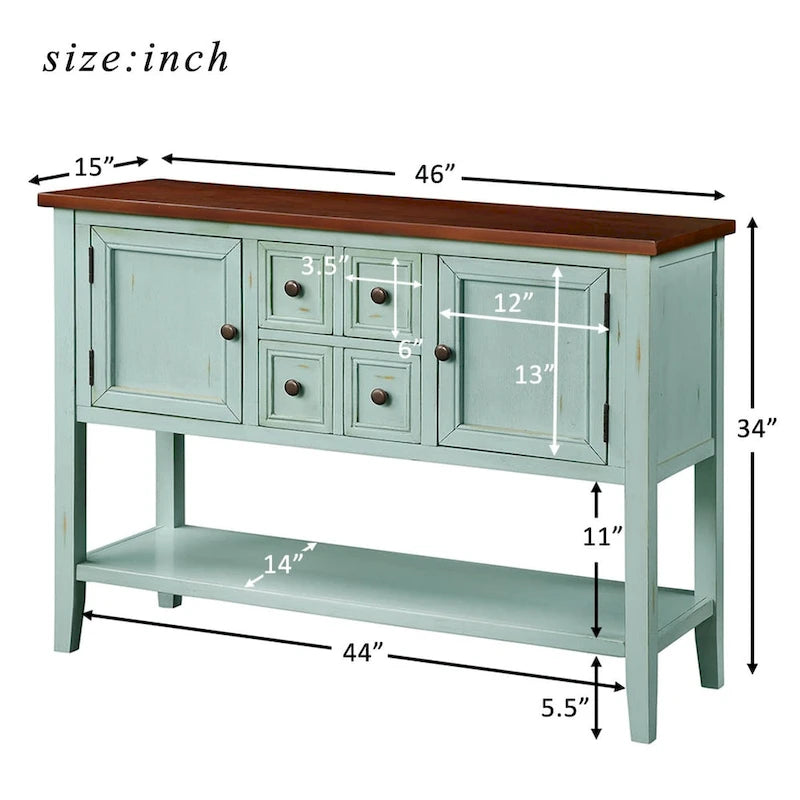 Buffet bahut console design rétro