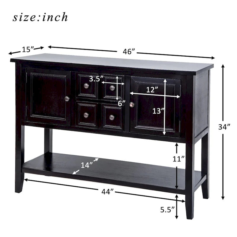 Buffet bahut console design rétro