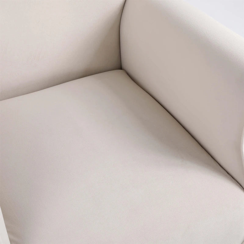 Chaise à bascule à dossier haut capitonné GEITIN